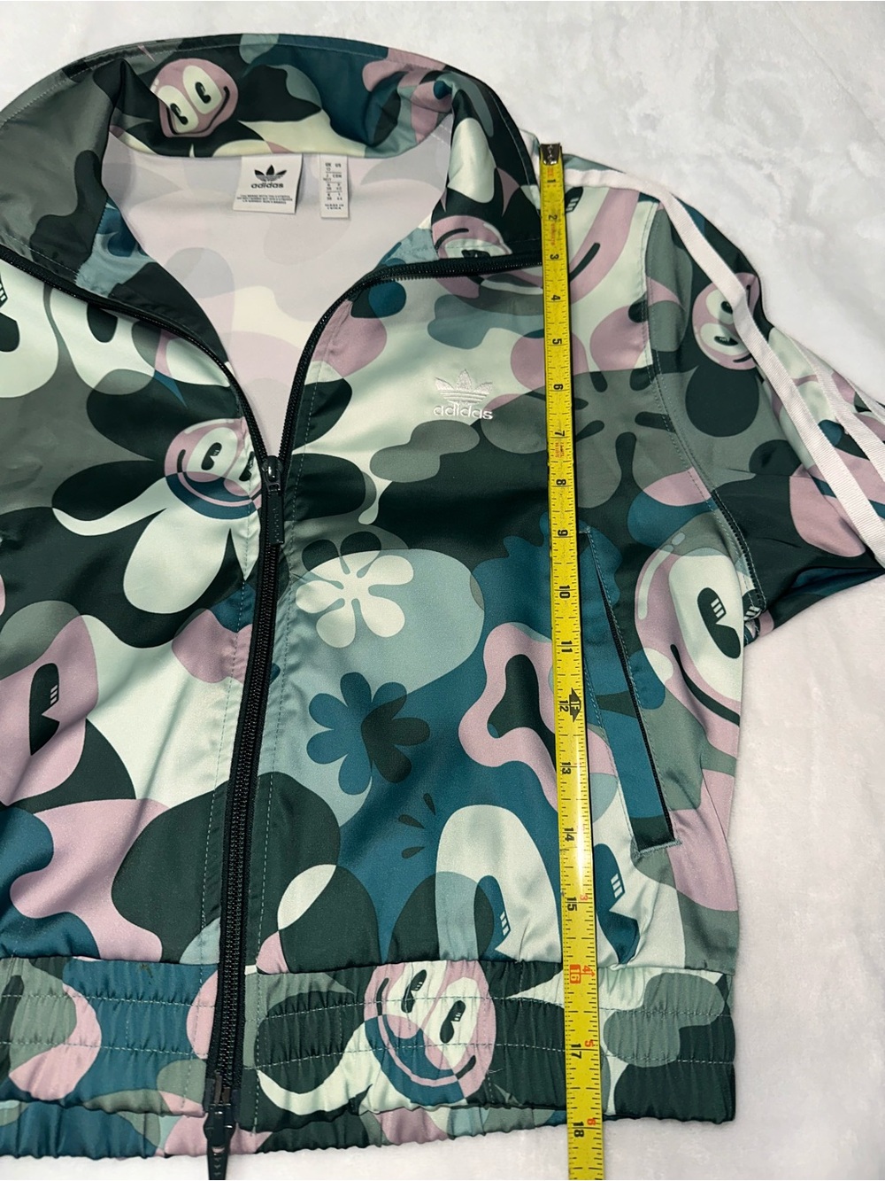 RARE ADIDAS Womens Hattie BB Track Jacket Limited Edition Happy Face. - Picture 4 of 10